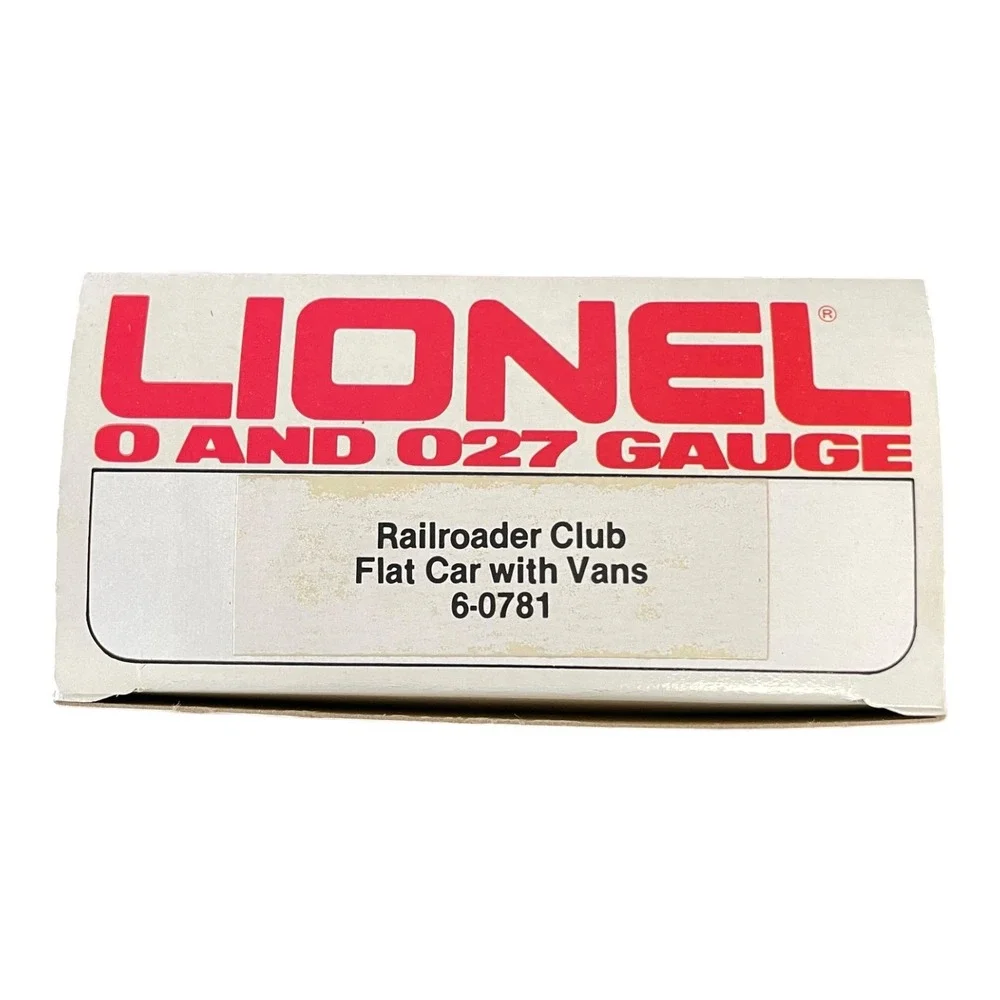 Lionel 6-0781 Railroader Club Flat Car with Vans O/O27 Gauge 1983 Special